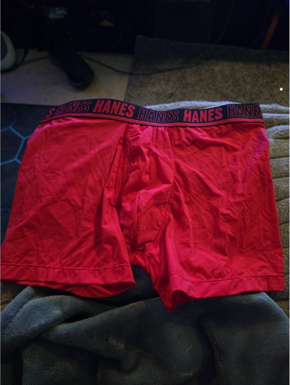 Hanes Moves Men's Large Red Open Box 1 Pair